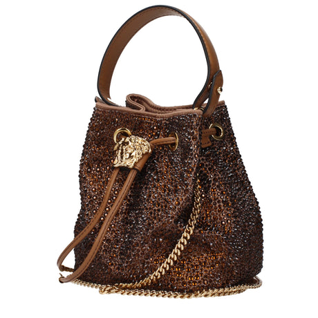 Versace Brown Satin Handbag