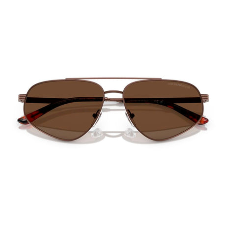 Emporio Armani Brown Metal Sunglasses