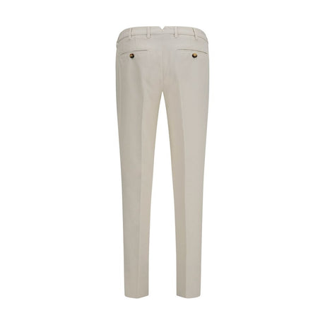 Brunello Cucinelli White Cotton Casual Pants