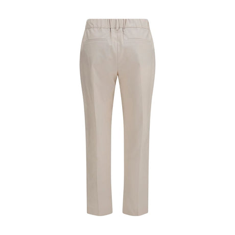 Brunello Cucinelli Beige Cotton Casual Pants