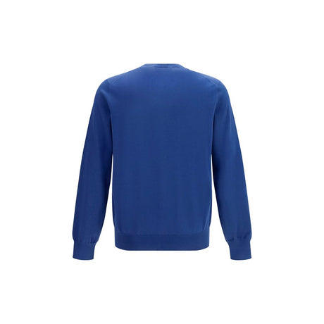 Brunello Cucinelli Blue Cotton Sweatshirt