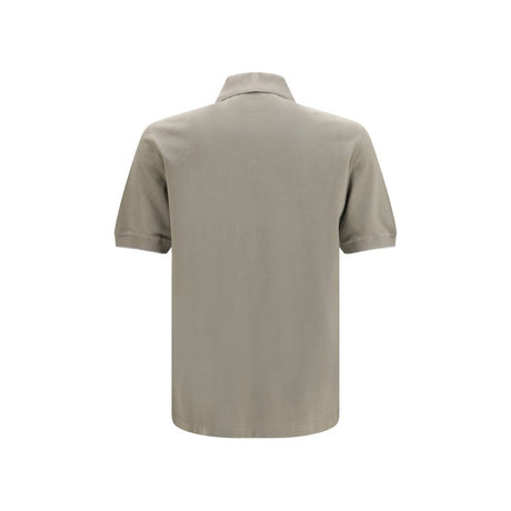 Brunello Cucinelli Bicolor Cotton Polo Shirt