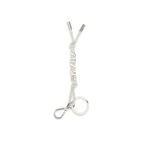 Prada White Recycled Polyamide Keychain