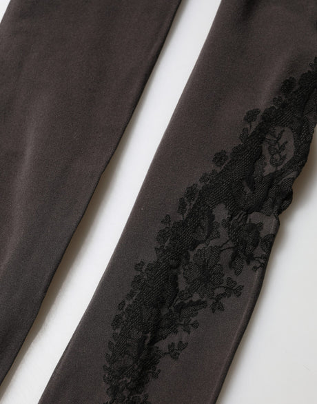 Dolce & Gabbana Black Nylon Tights Stocking Pantyhose Women Socks