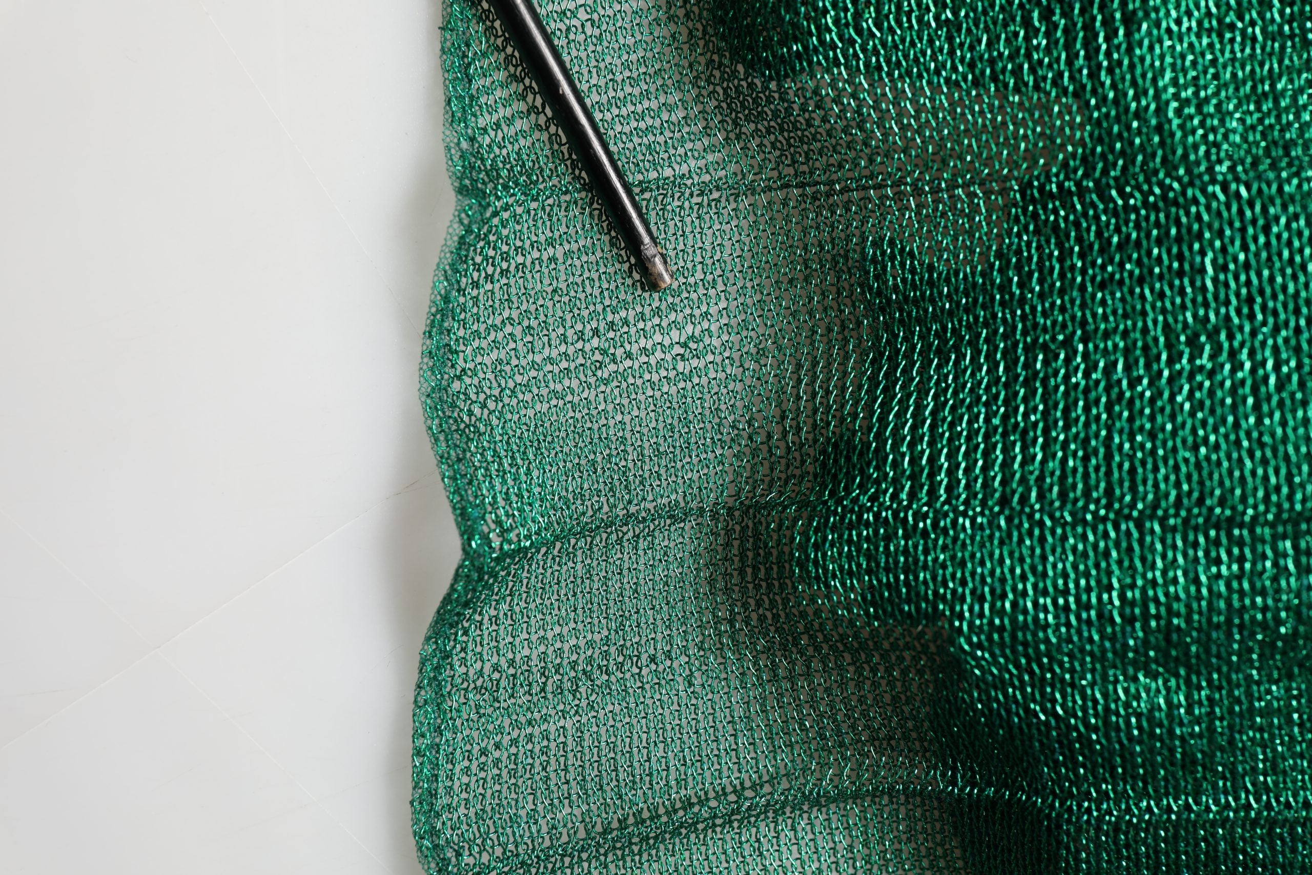 Dolce & Gabbana Metallic Green Sleeveless Plissé Gown Dress