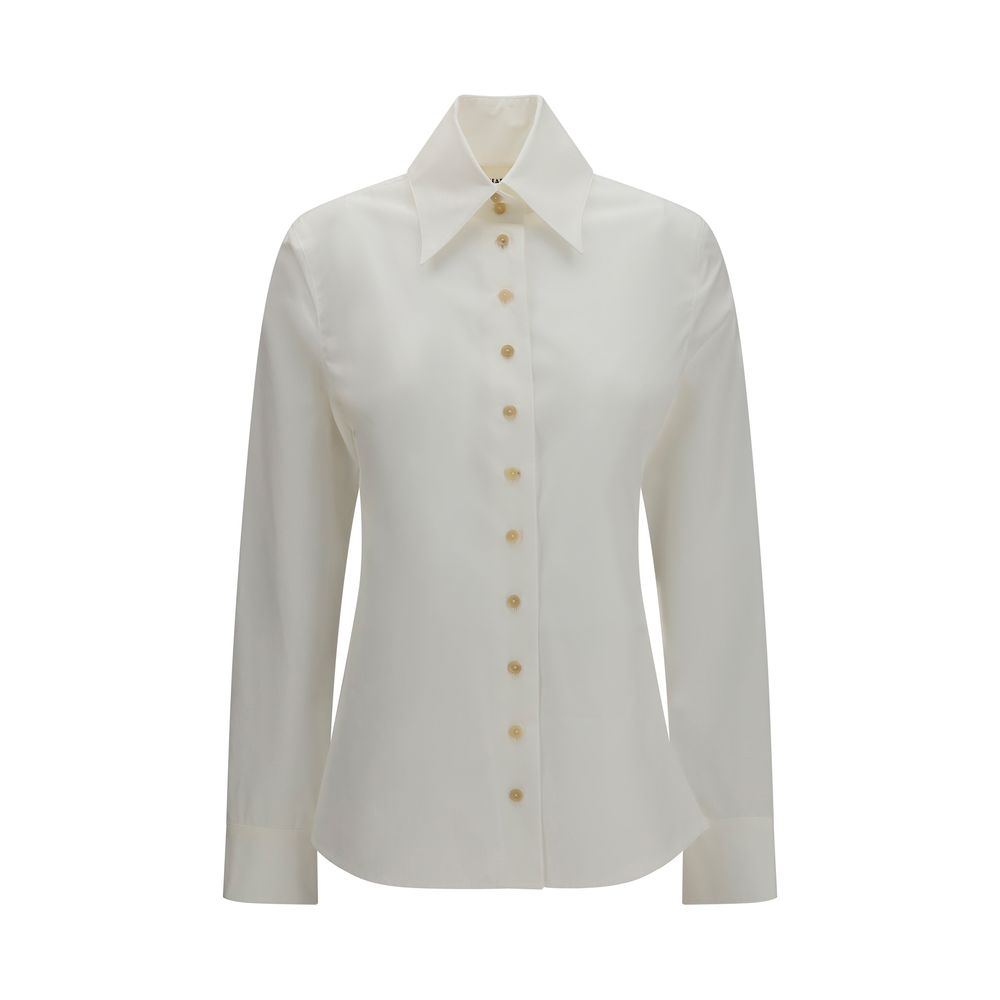 Khaite White Cotton Shirt