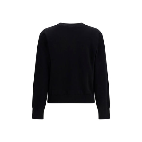 Ganni Black Cotton Sweatshirt