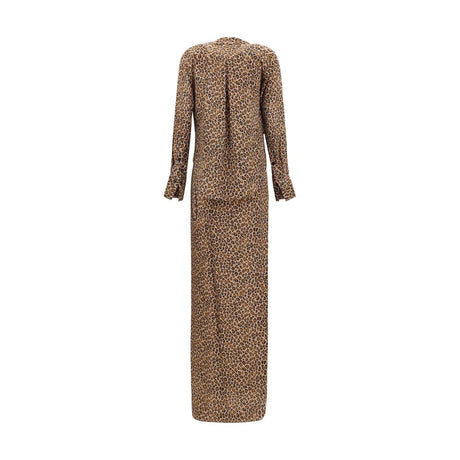 SA SU PHI Beige Silk Long Dress