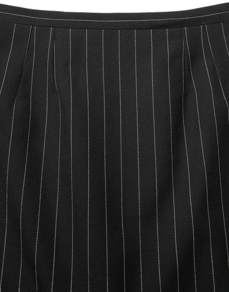 Dolce & Gabbana Black Pinstriped HighWaist Pencil Cut Skirt