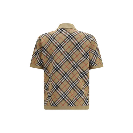 Burberry Beige Cotton Polo Shirt
