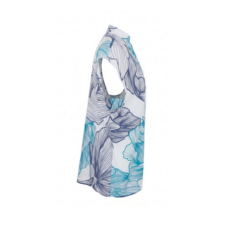 Malo Blue Cotton Women Shirt