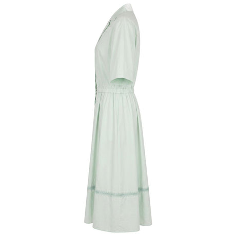Malo Green Cotton Women Dress
