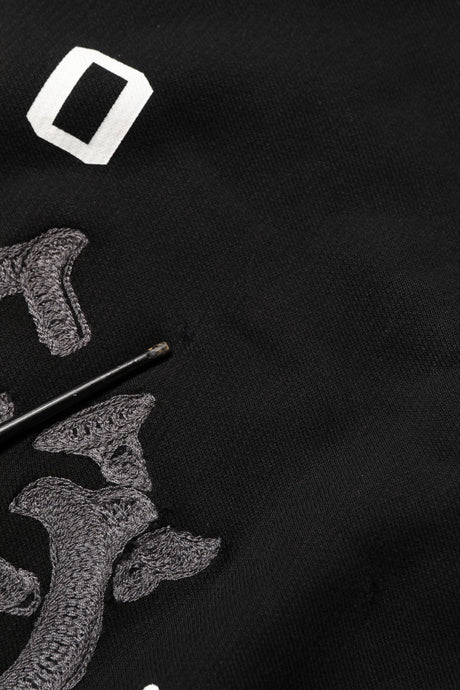Dolce & Gabbana Black Cotton Milano1984 Print Hoodie Sweater
