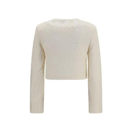 Self-Portrait Beige Polyester Full-Length Jacket