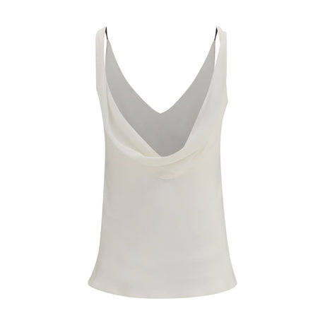 Brunello Cucinelli Beige Silk Blouse