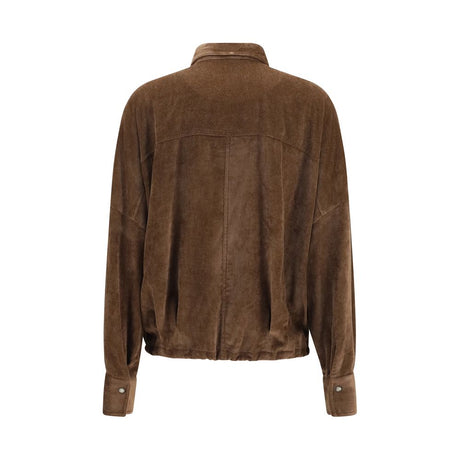 Brunello Cucinelli Brown Viscose Pattern Shirt