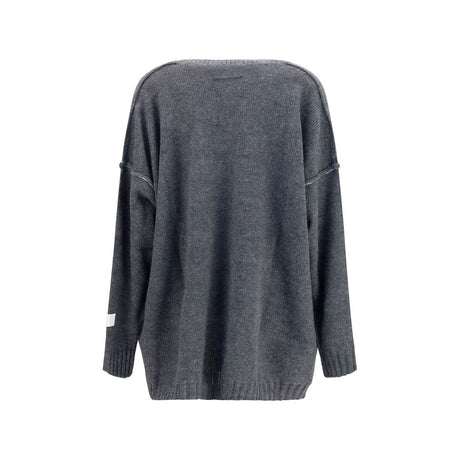 MM6 Gray Marabou Sweatshirt