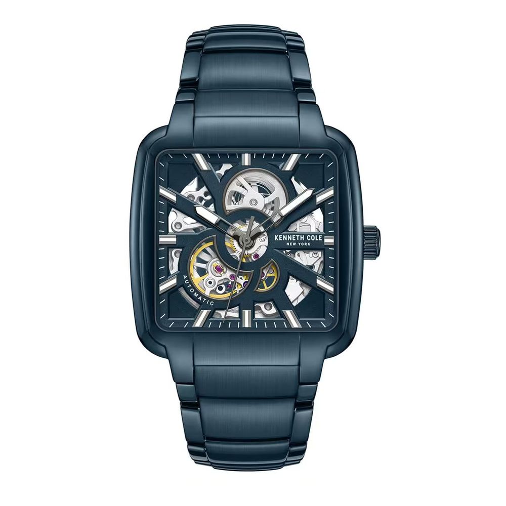 Kenneth Cole Blue Stainless Steel Bracelet Watch