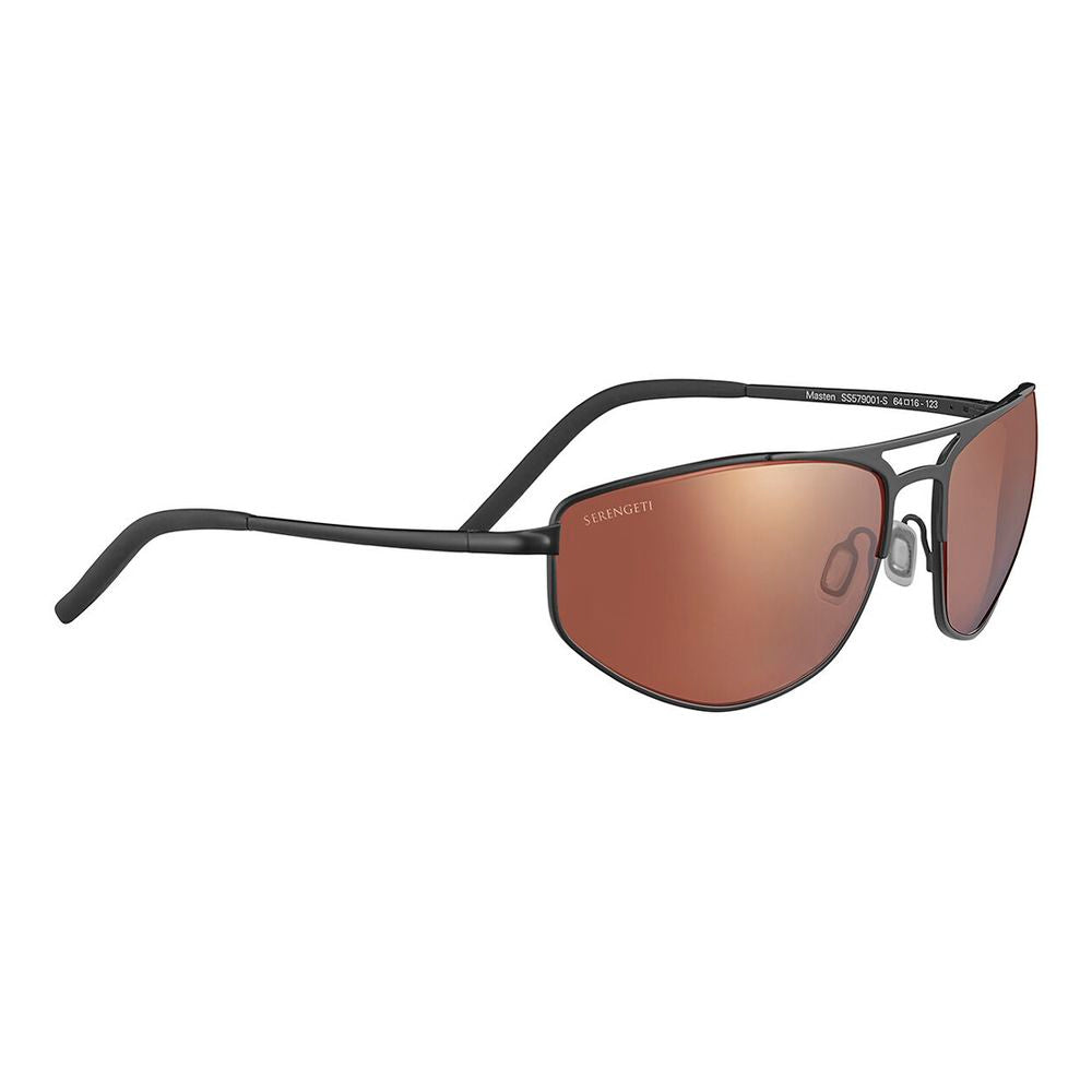 Serengeti Black Resin Sunglasses