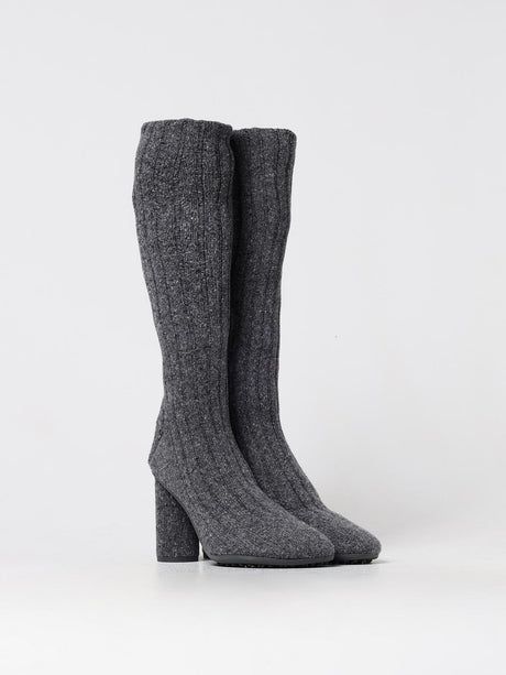 Bottega Veneta Gray Wool Over The Knee