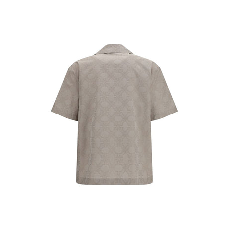 Off-White Beige Cotton Pattern Shirt