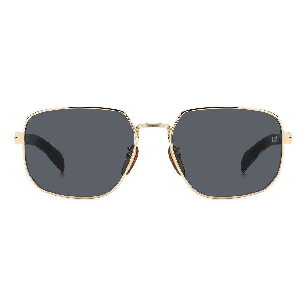 David Beckham Gold Metal Sunglasses