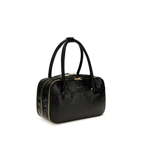 Marni Black Calf Leather Bos Taurus Handbag