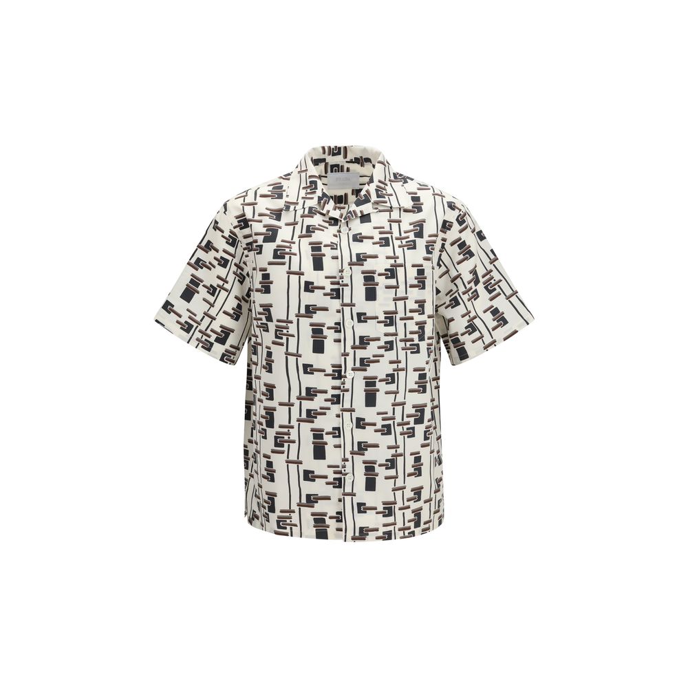 Prada Beige Cotton Pattern Shirt