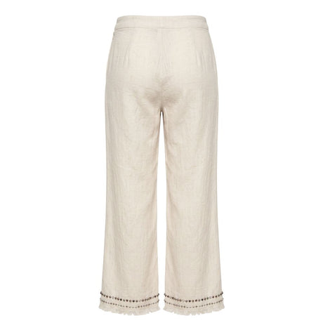 Trussardi Jeans White Cotton Women's Pants