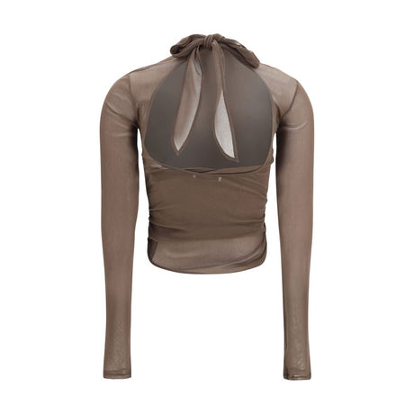 Lemaire Brown Polyamide Shirt
