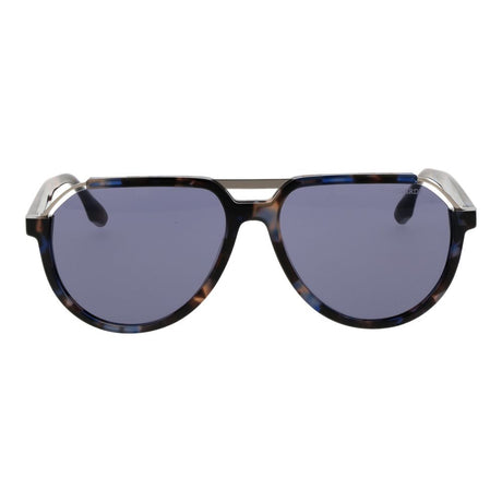 Trussardi Brown Acetate & Stainless Steel Sunglasses