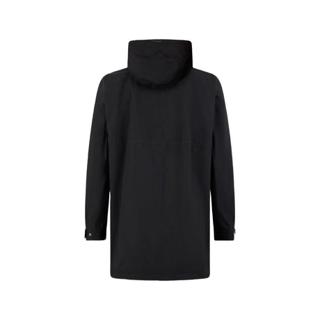 Herno Black Polyester Coat