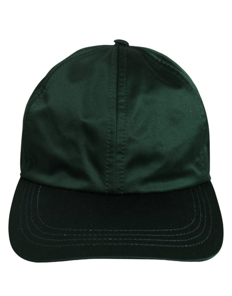 Dolce & Gabbana Men Deep Green Cotton Baseball Cap 6 Panels Hat