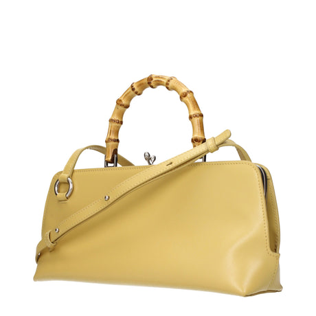 Jil Sander Yellow Leather Crossbody Bag