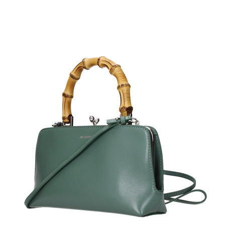 Jil Sander Green Leather Handbag