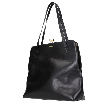 Jil Sander Black Leather Shoulder Bag