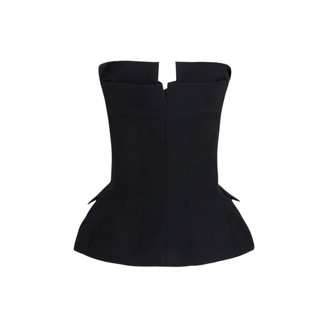 Magda Butrym Black Silk Blouse