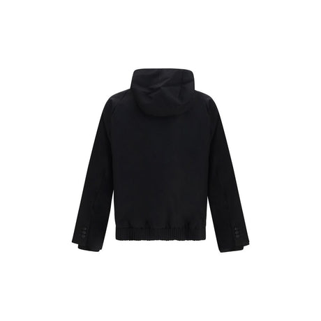 Sacai Black Wool Oves Aries Full-Length Jacket