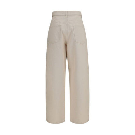 Rohe Beige Cotton Straight-Leg Jeans