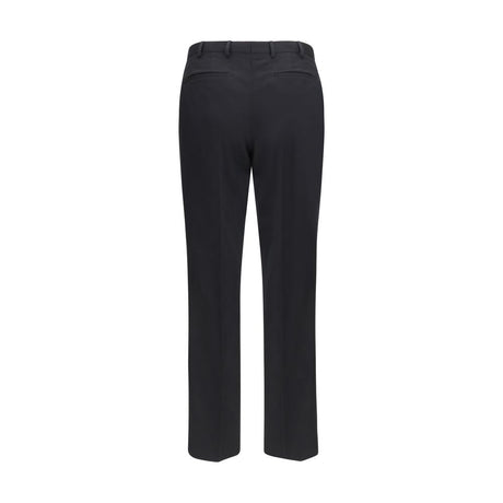 PT Torino Black Wool Oves Aries Casual Pants