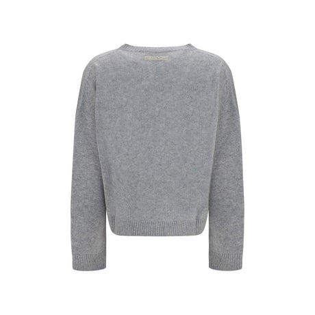 Fabiana Filippi Gray Cashmere Sweatshirt