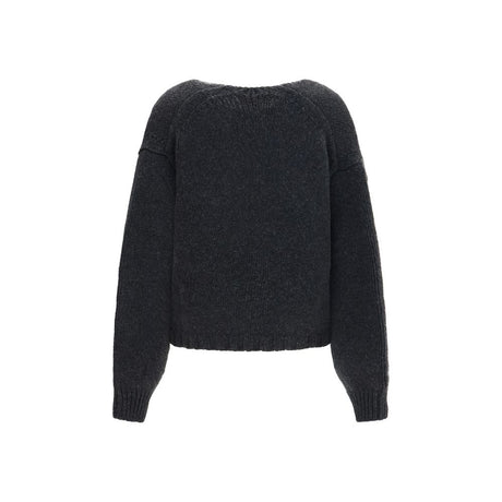 Khaite Gray Cashmere Cardigan