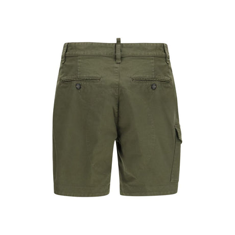 Dsquared² Bicolor Cotton Bermuda Shorts