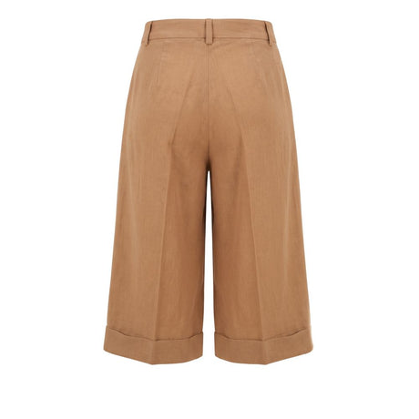 Trussardi Jeans Beige Viscose Women Shorts