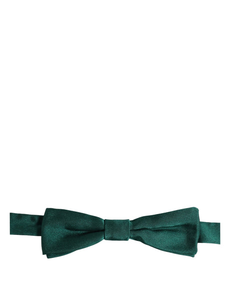 Dolce & Gabbana Men Green 100% Silk Adjustable Neck Papillon Bow Tie