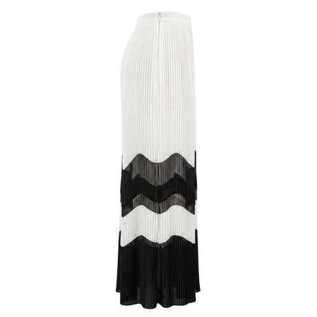 Trussardi Jeans White Polyester Women Skirt
