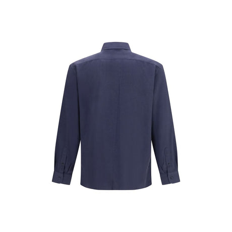 Brunello Cucinelli Blue Cotton Dress Shirt