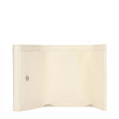 Jil Sander White Leather Wallet