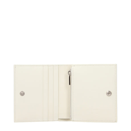 Jil Sander White Leather Wallet