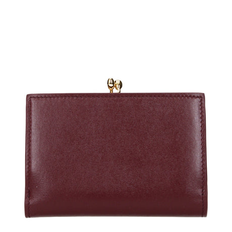 Jil Sander Red Leather Wallet